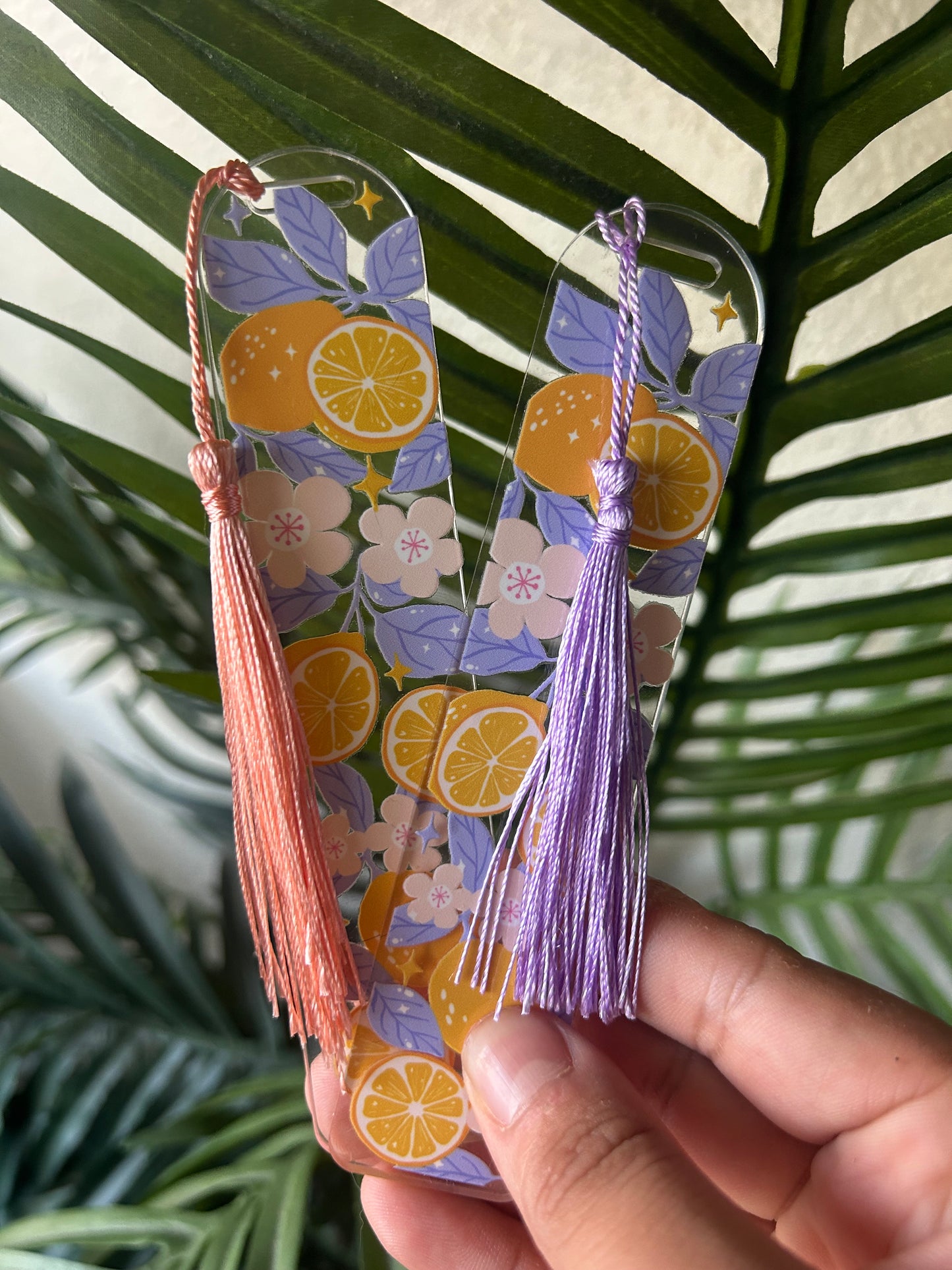 Summer Lemon Acrylic Bookmark