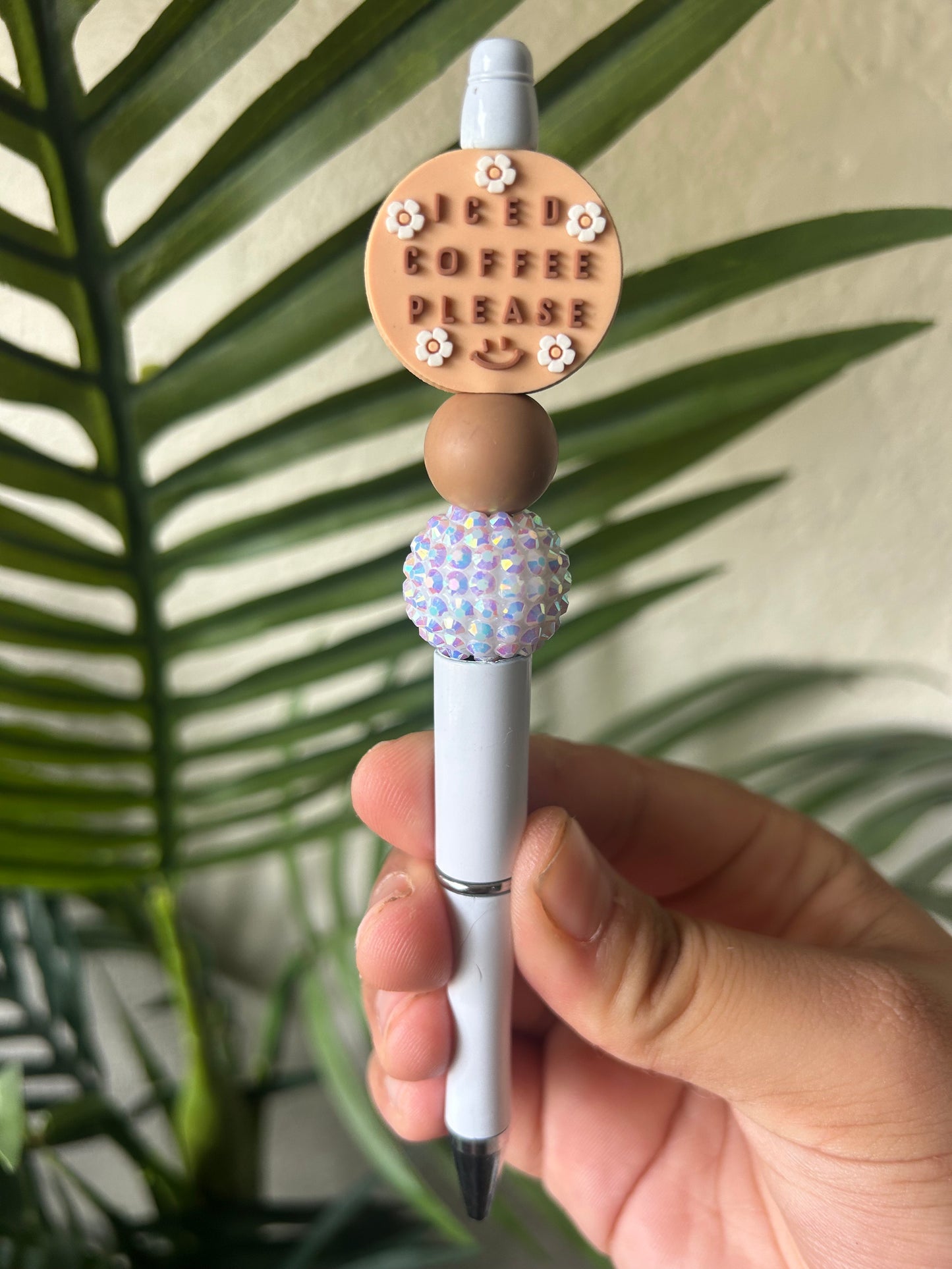 Iced Coffee Please Beaded Pen