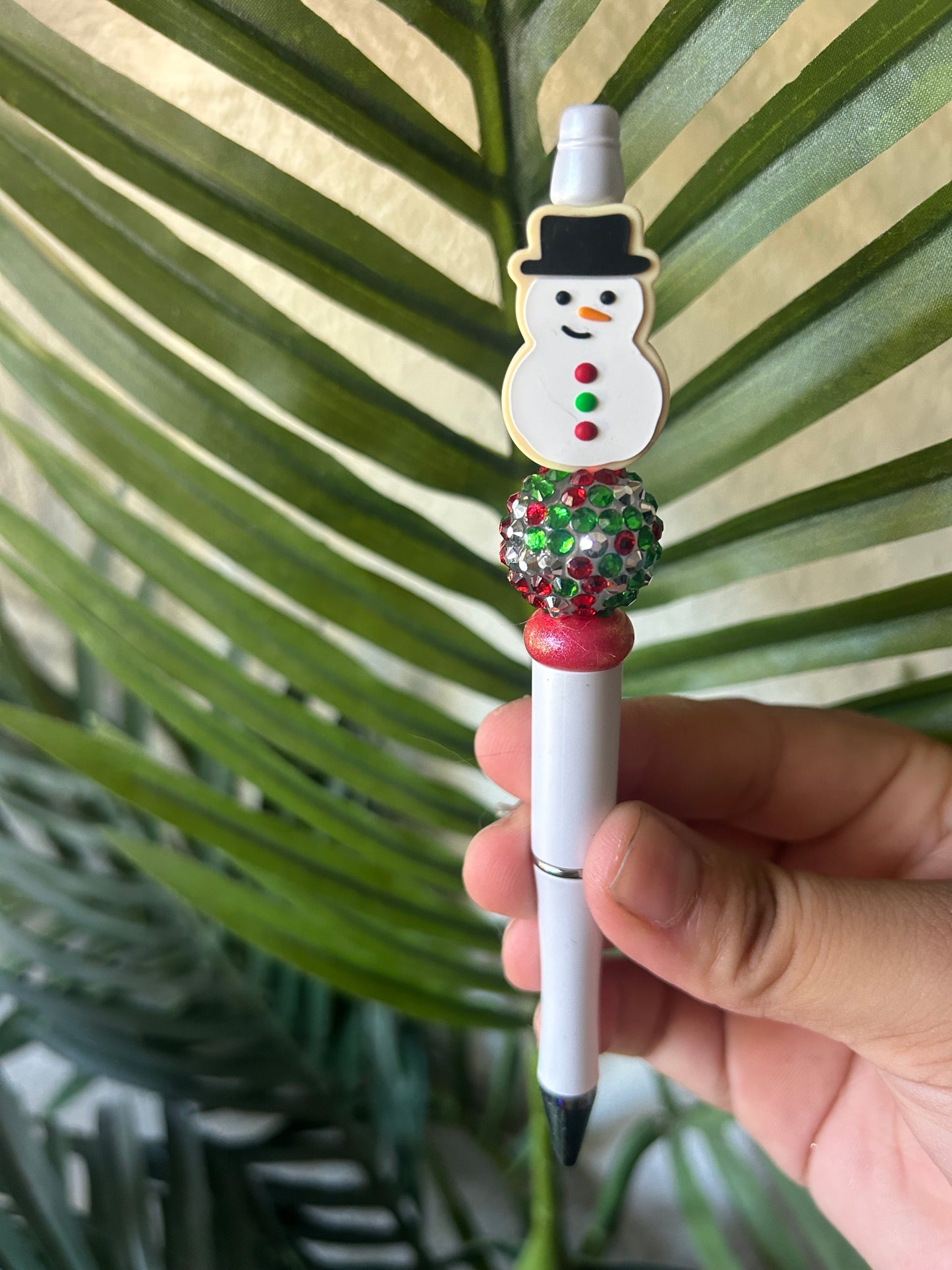 Snowman Cookie Beaded Pens