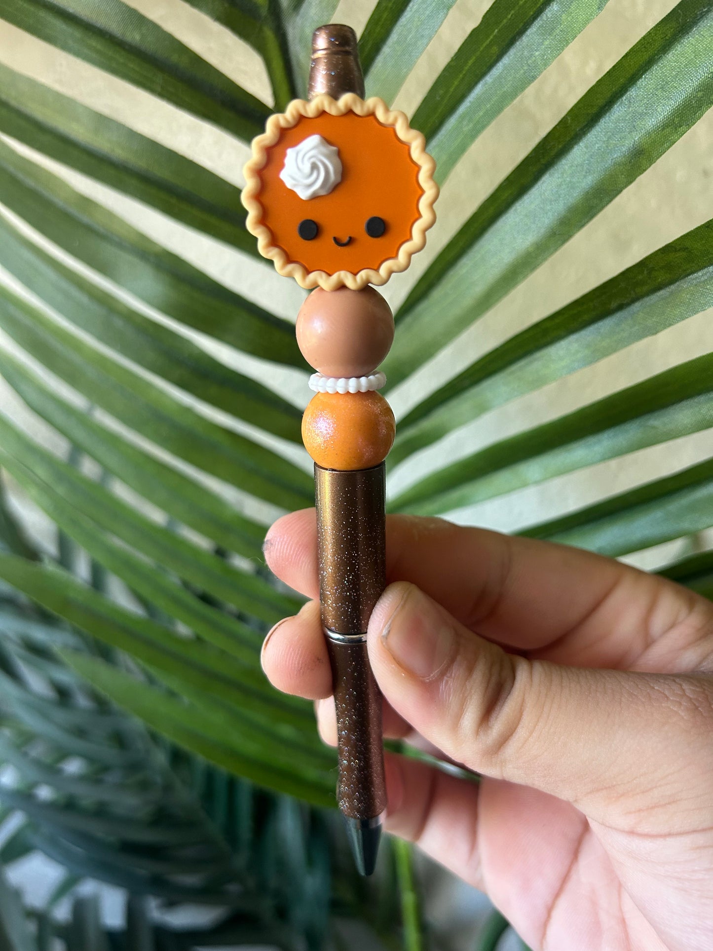 Pumpkin Pie Fall Themed Beaded Pens