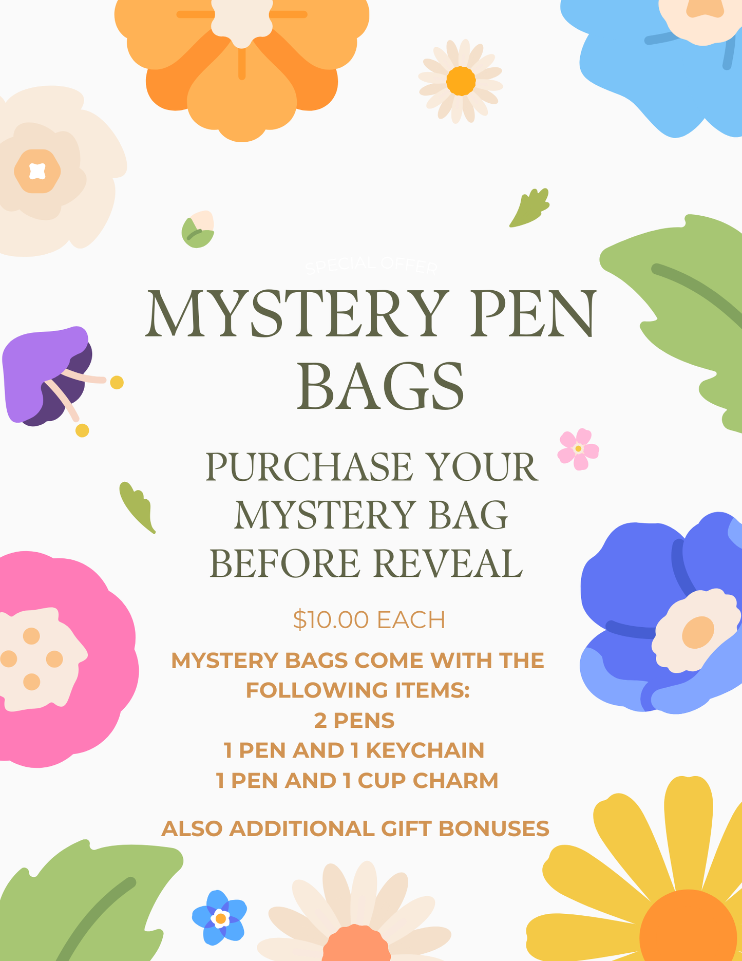 Mystery Pen Bags