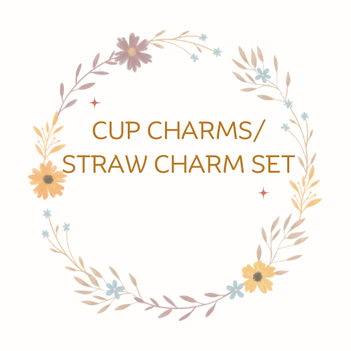 Cup Charms & Straw Charm Set