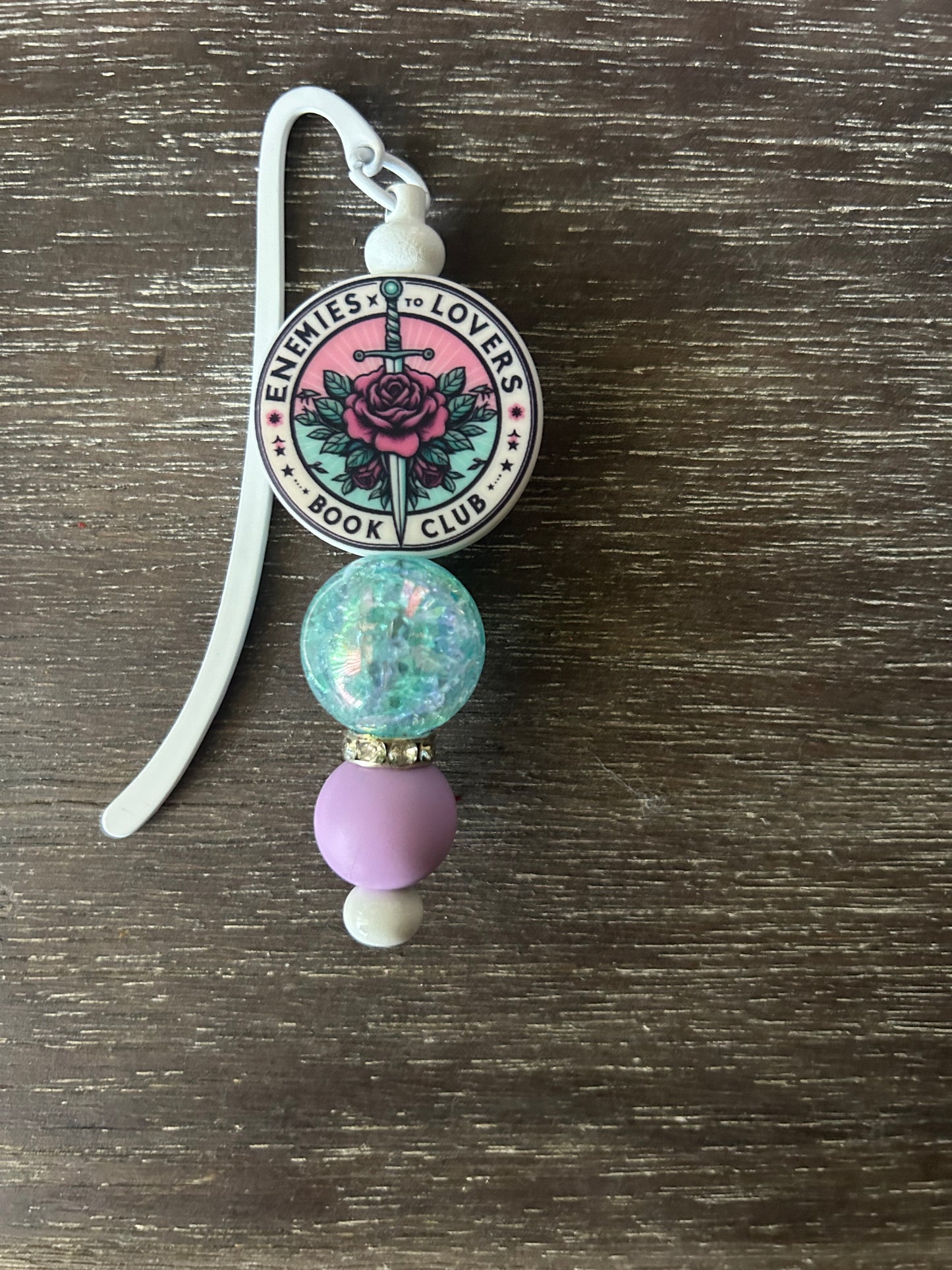 Enemies to Lovers Book Club Beaded Bookmark