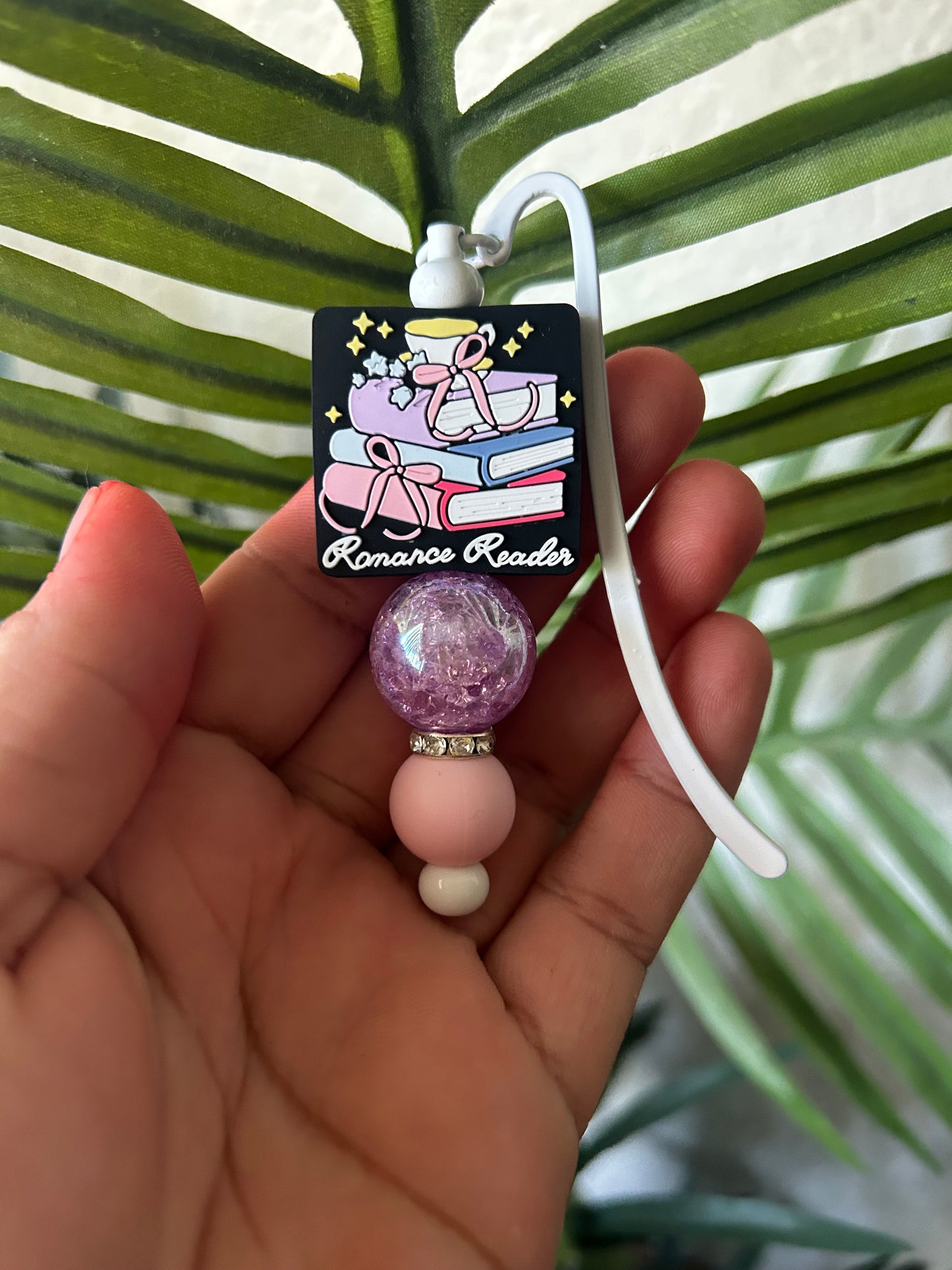 Romance Reader Beaded Bookmark