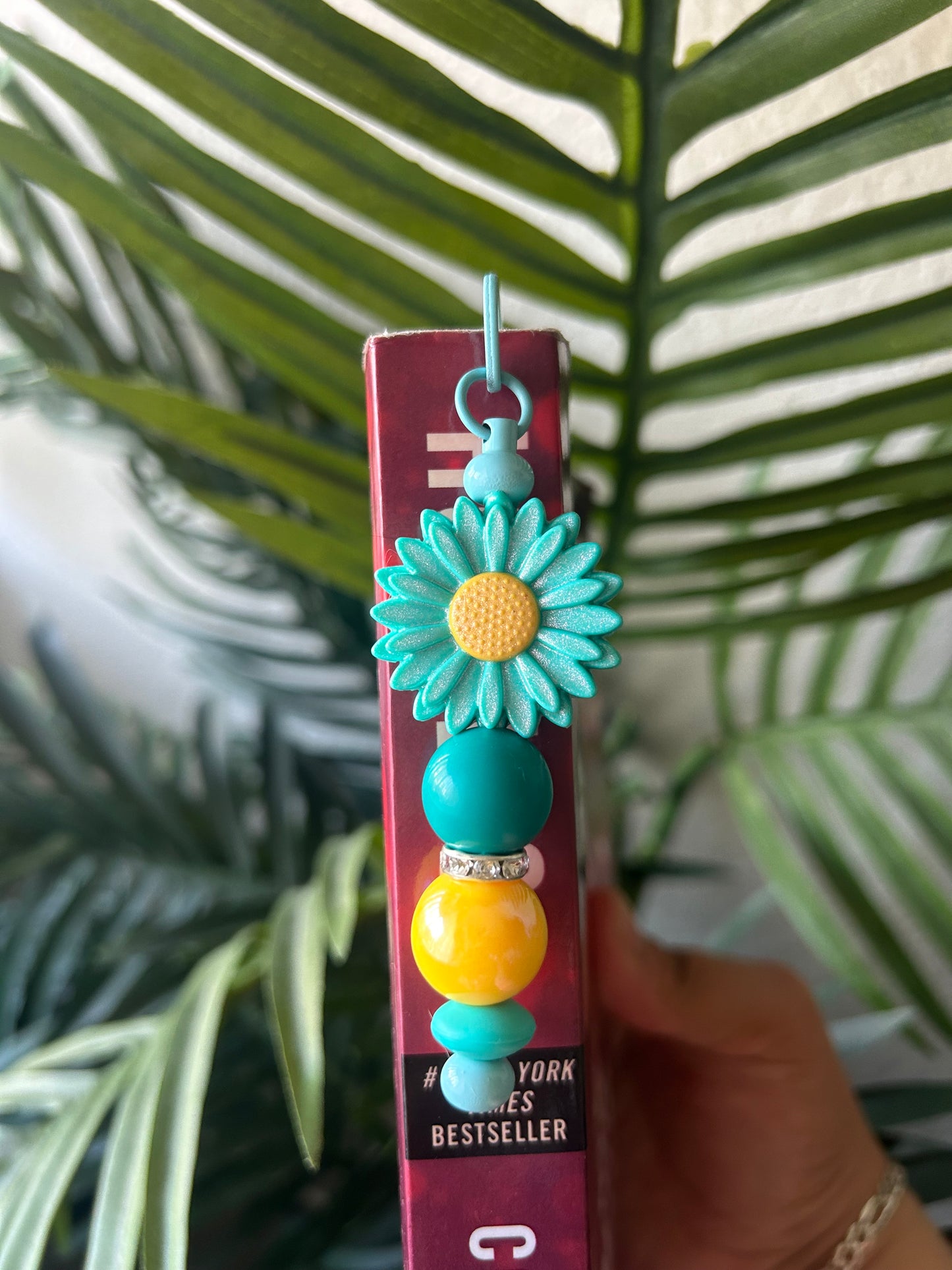 Pre-Order Opal Daisy Flower Custom Beaded Bookmarks