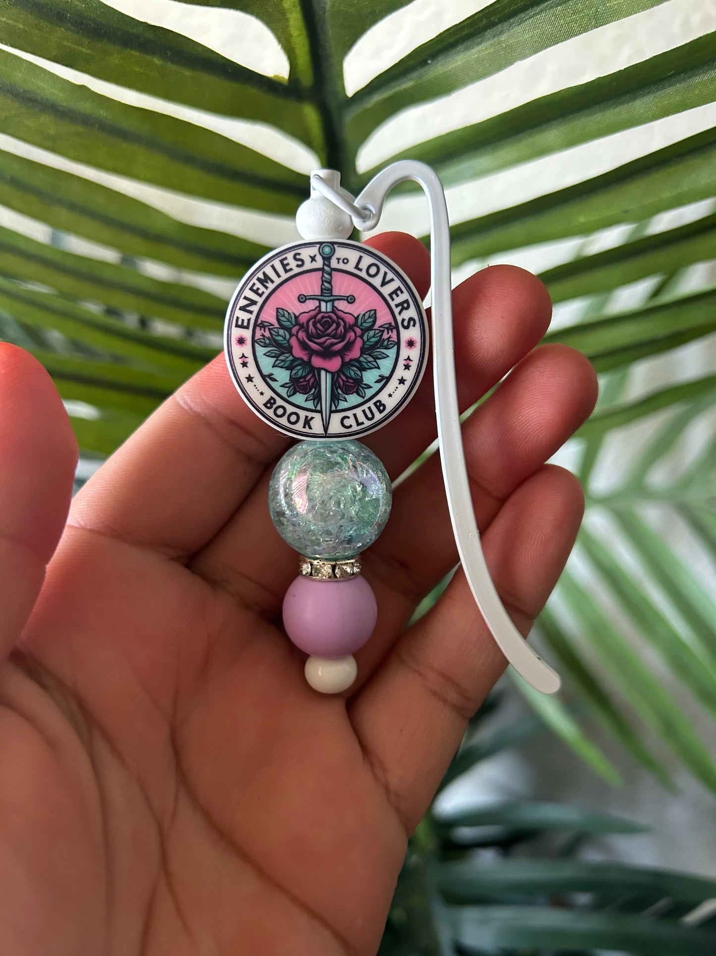 Enemies to Lovers Book Club Beaded Bookmark