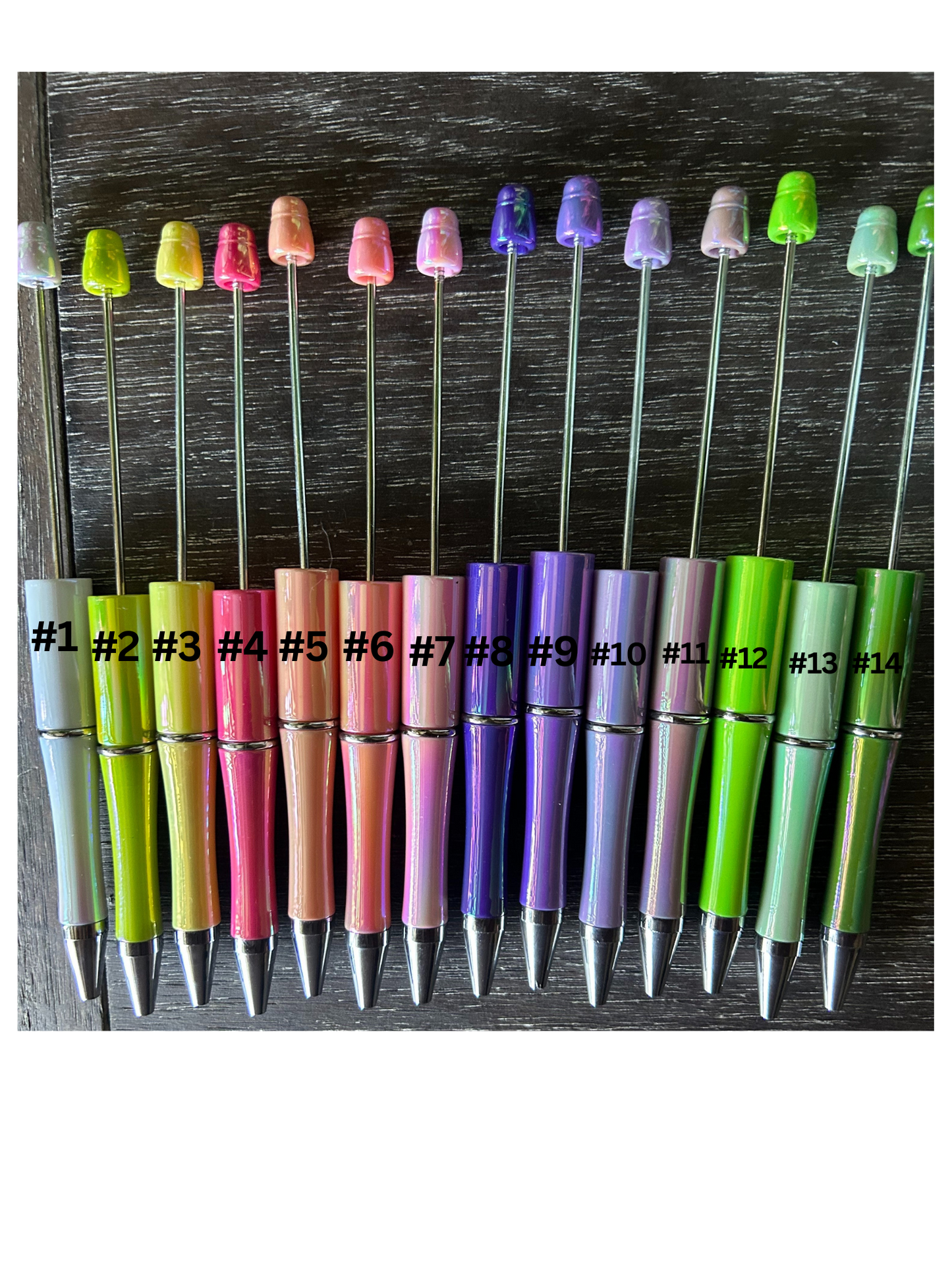 Personalized Name Custom Beaded Pens