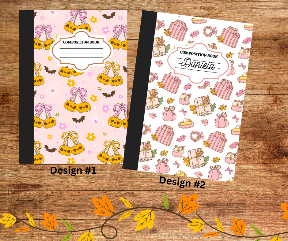 Customized Composition Notebooks (Fall Lover)