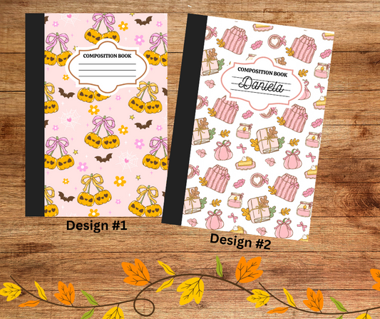 Customized Composition Notebooks (Fall Lover)