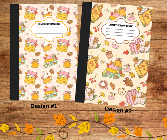 Customized Composition Notebooks (Cozy Fall Vibes)