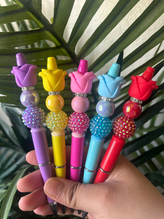 Tulip Flower Beaded Pens