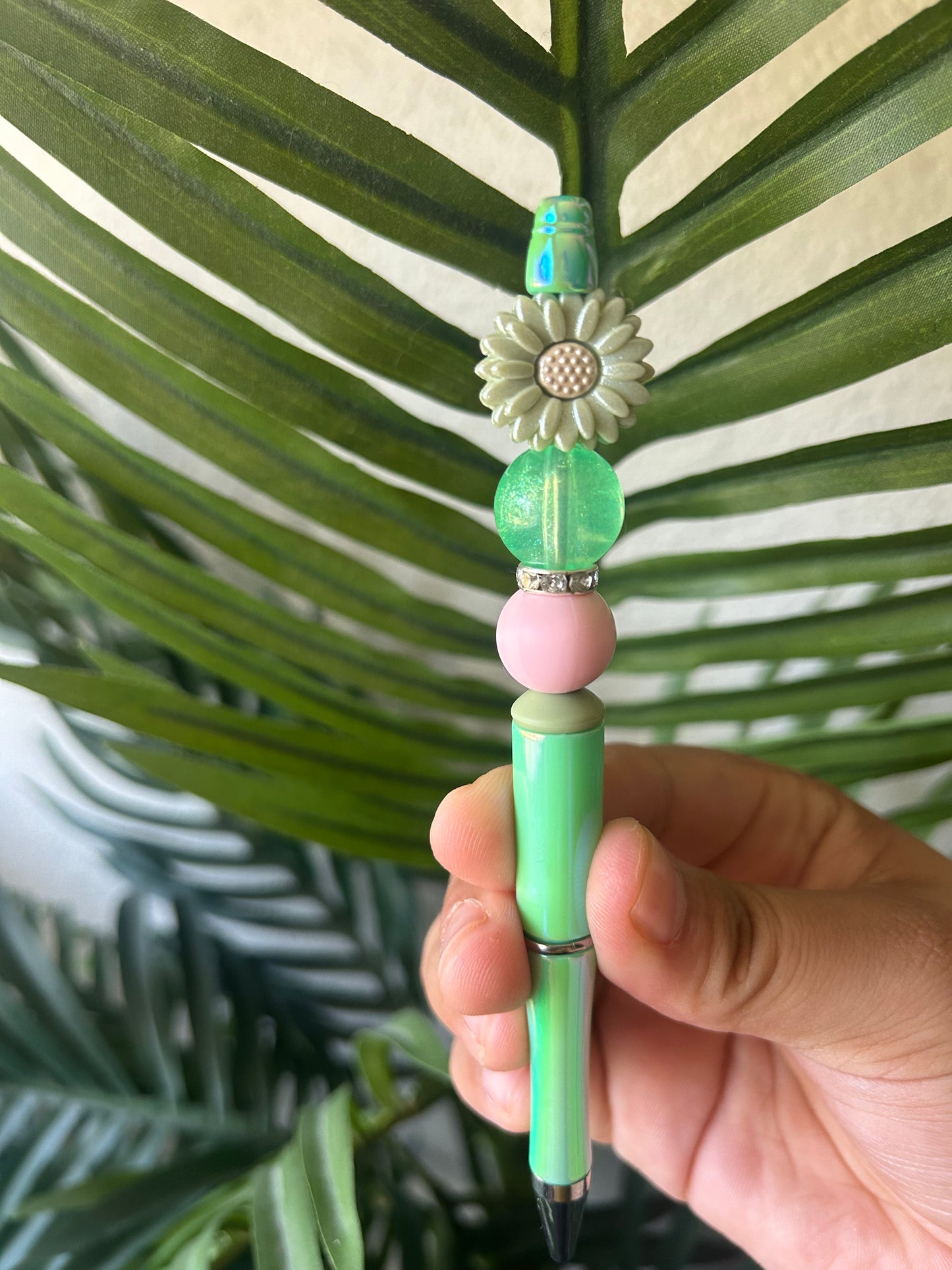 Daisy Flower Beaded Pens