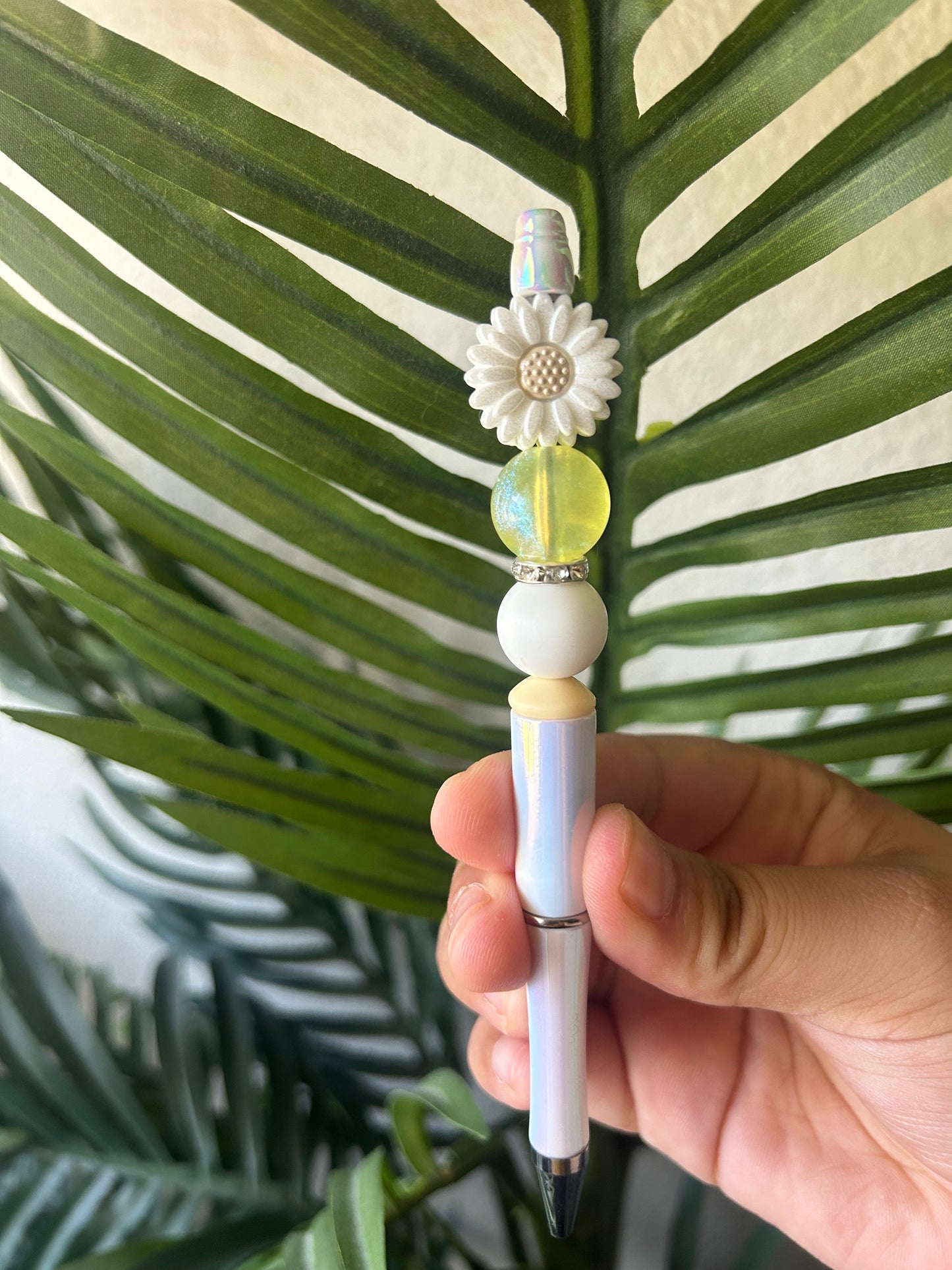 Daisy Flower Beaded Pens