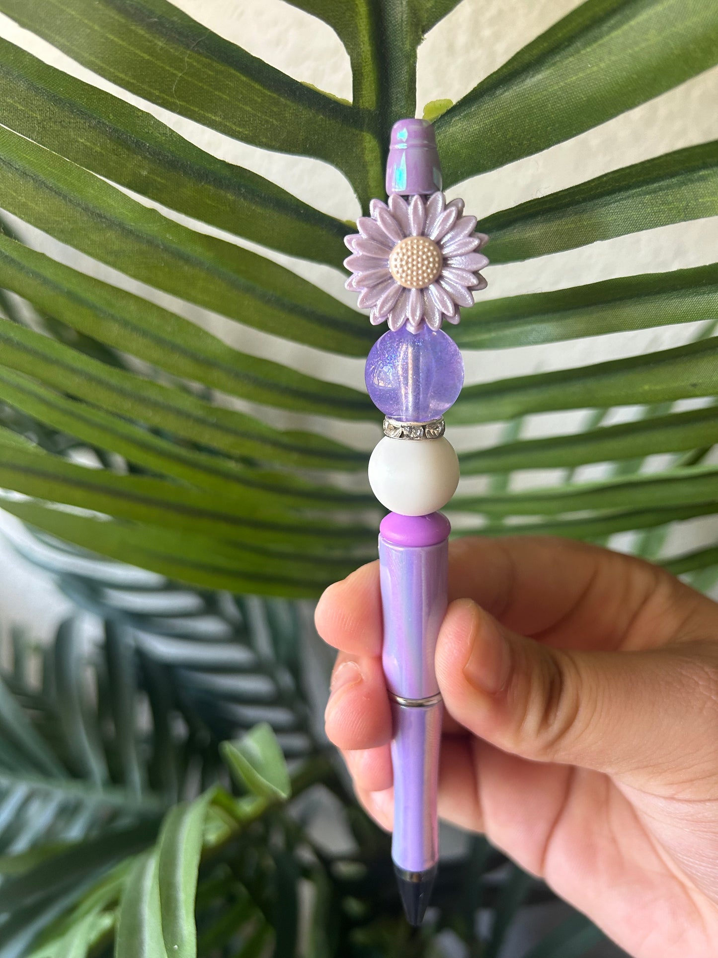 Daisy Flower Beaded Pens