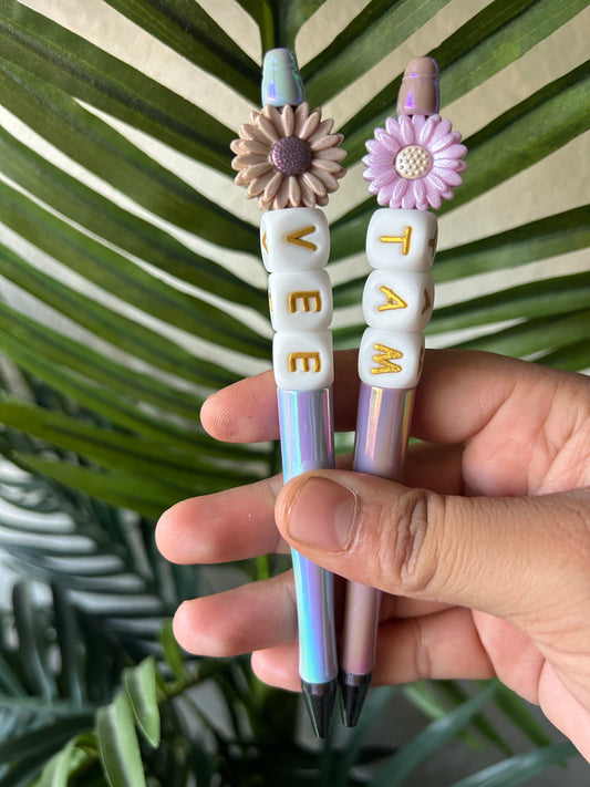 Personalized Name Custom Beaded Pens