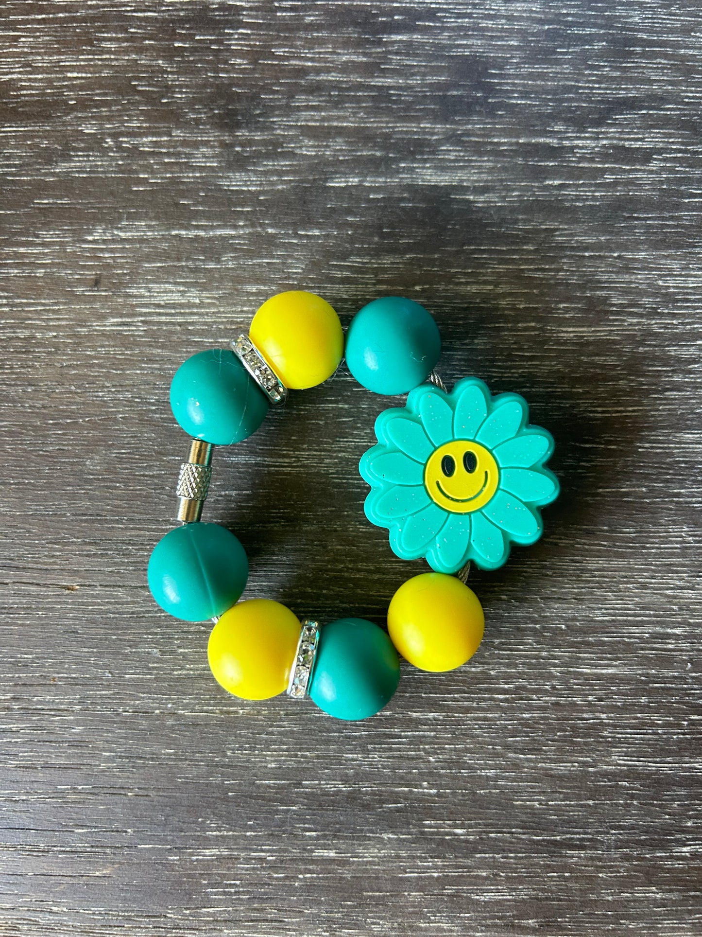 Happy Smiley Face Tumbler Cup Charm