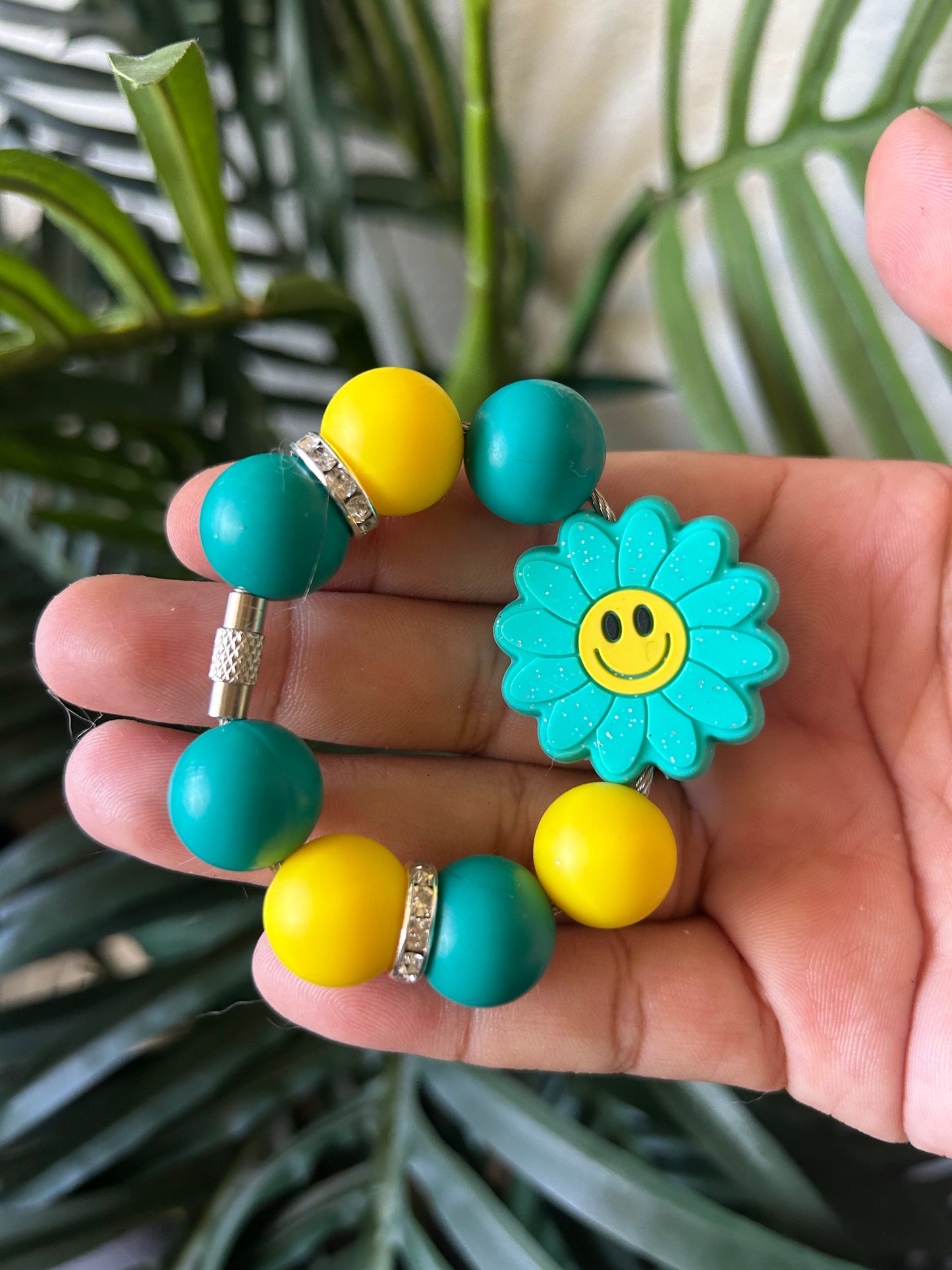 Happy Smiley Face Tumbler Cup Charm