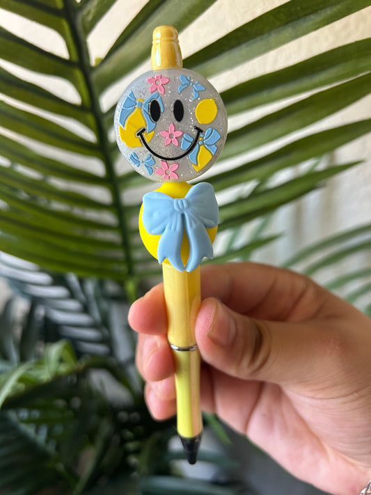 Coquette Lemon Beaded Pen