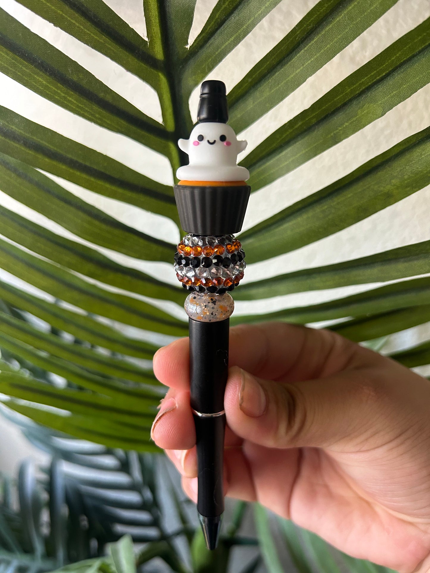 Ghost Cupcake Beaded Pens