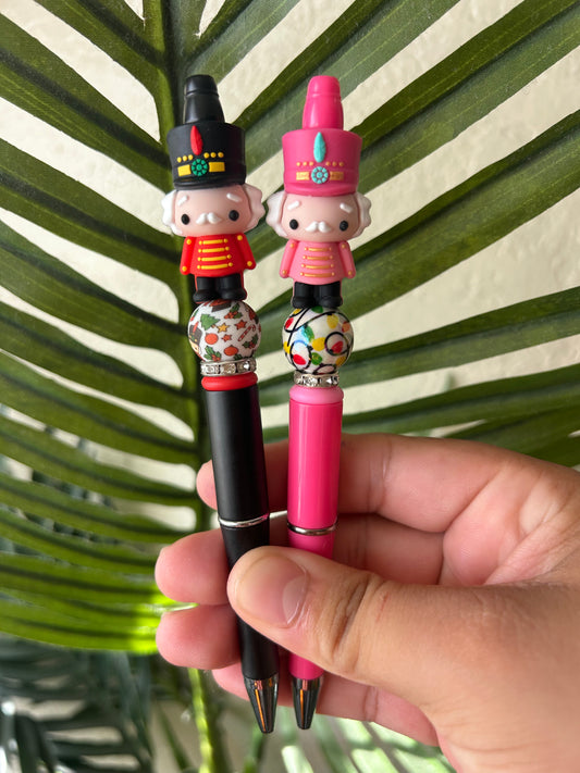 Holiday Nutcracker Beaded Pens