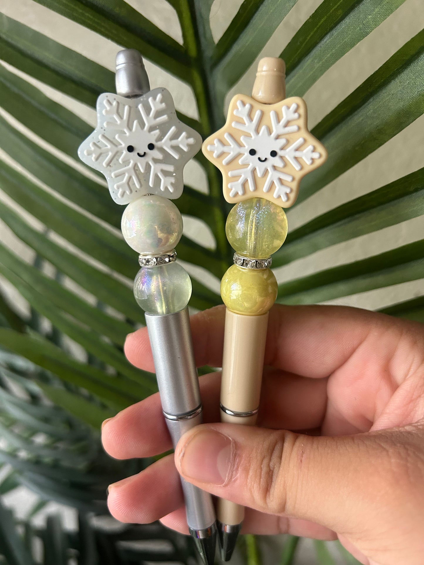 Snowflake Beaded Pens
