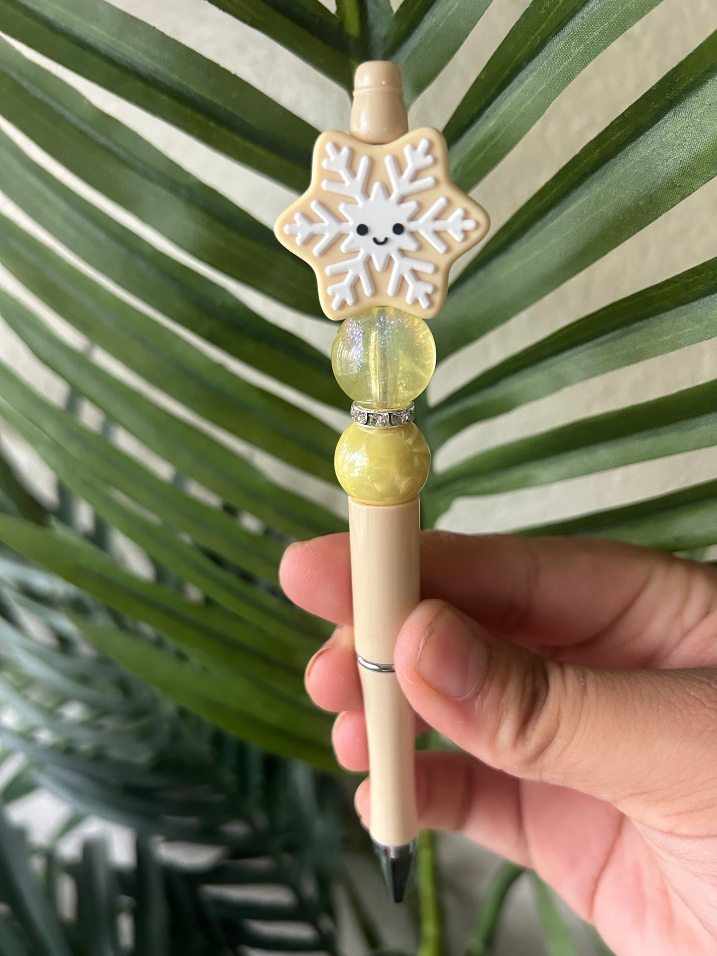 Snowflake Beaded Pens