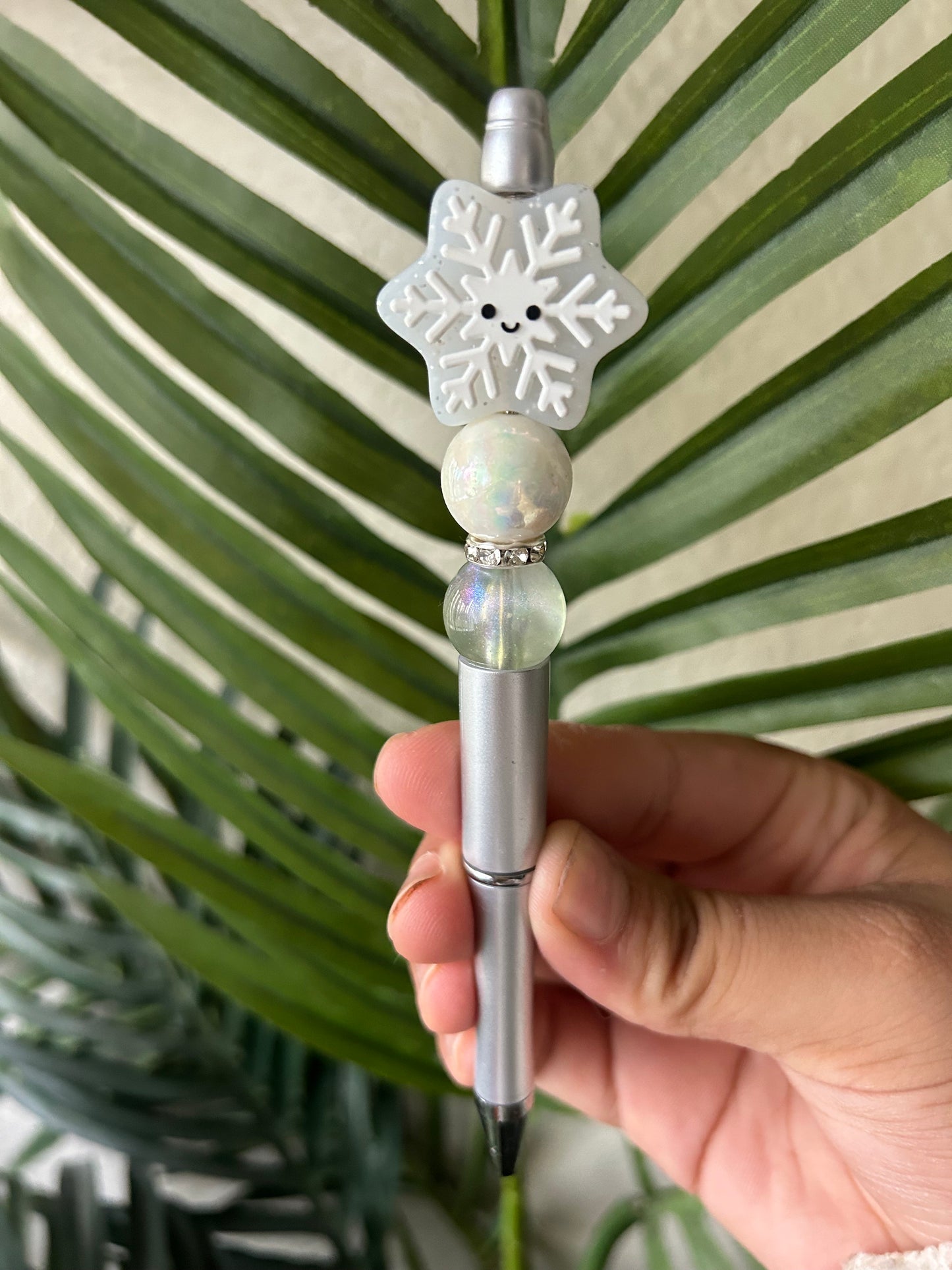 Snowflake Beaded Pens