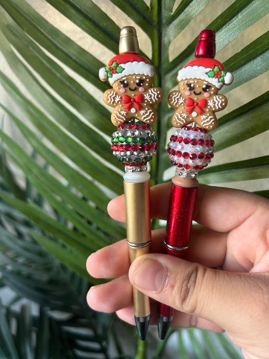 Gingerbread Cute Beaded Pens