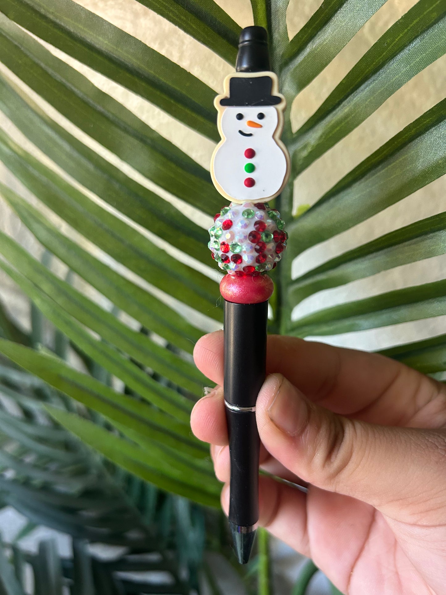 Snowman Cookie Beaded Pens
