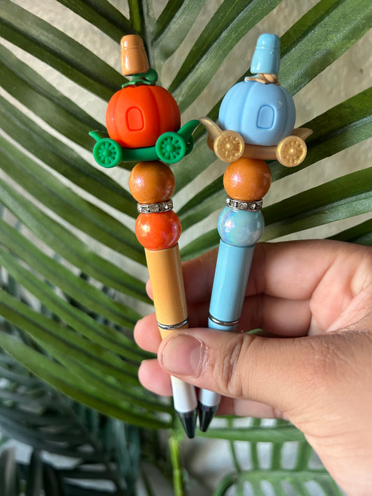 Pumpkin Carriage Beaded Pens