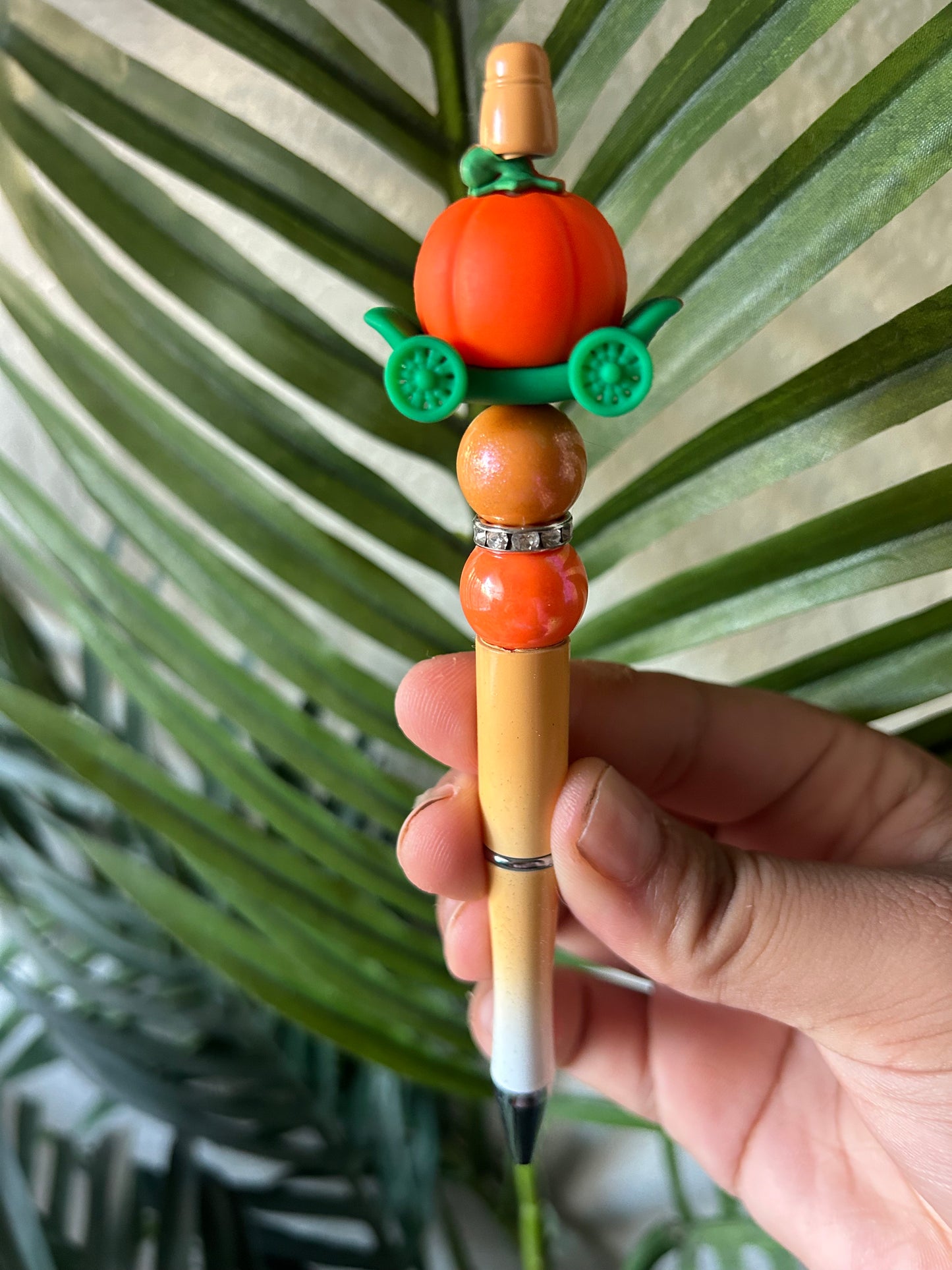 Pumpkin Carriage Beaded Pens