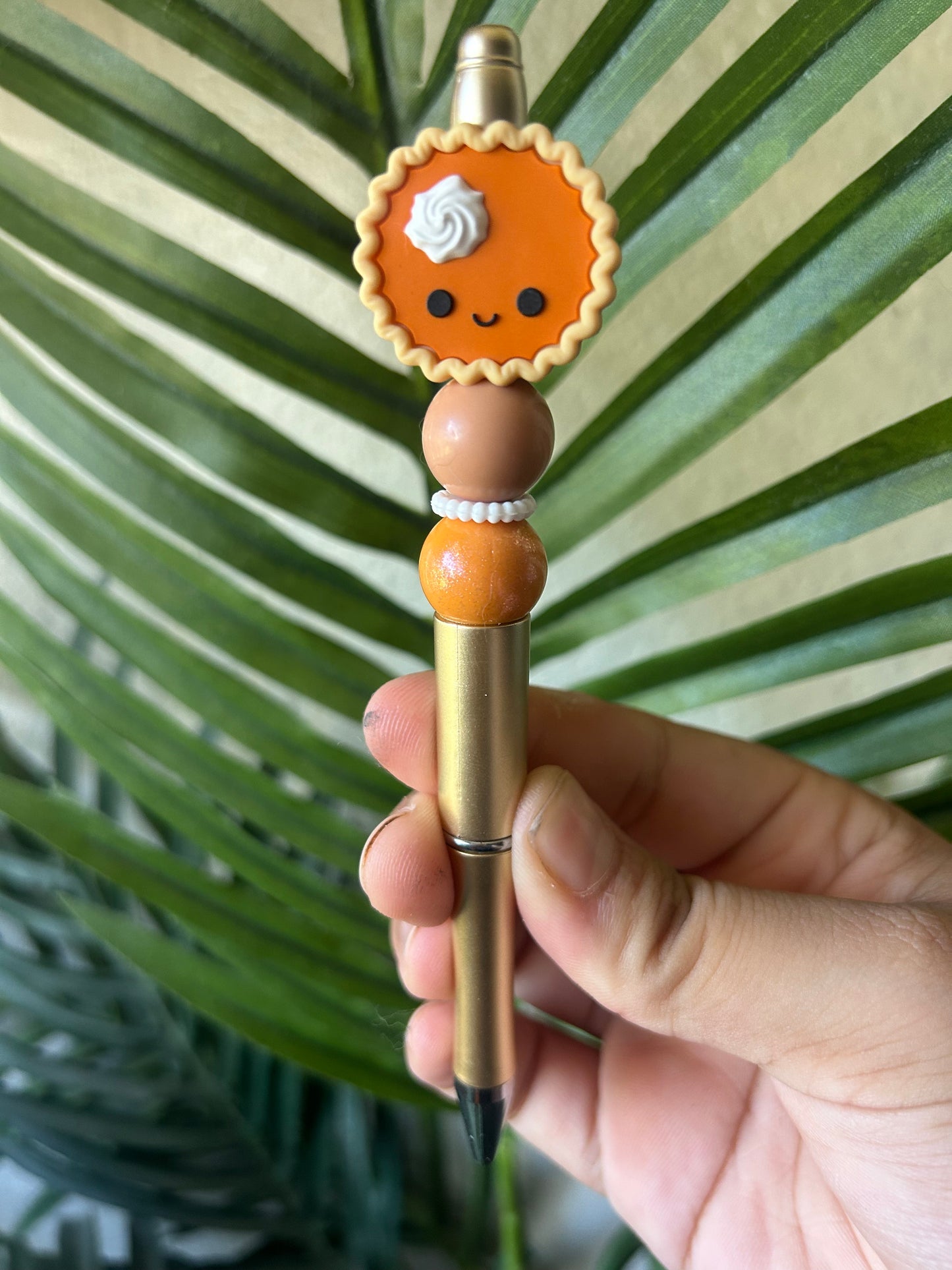 Pumpkin Pie Fall Themed Beaded Pens