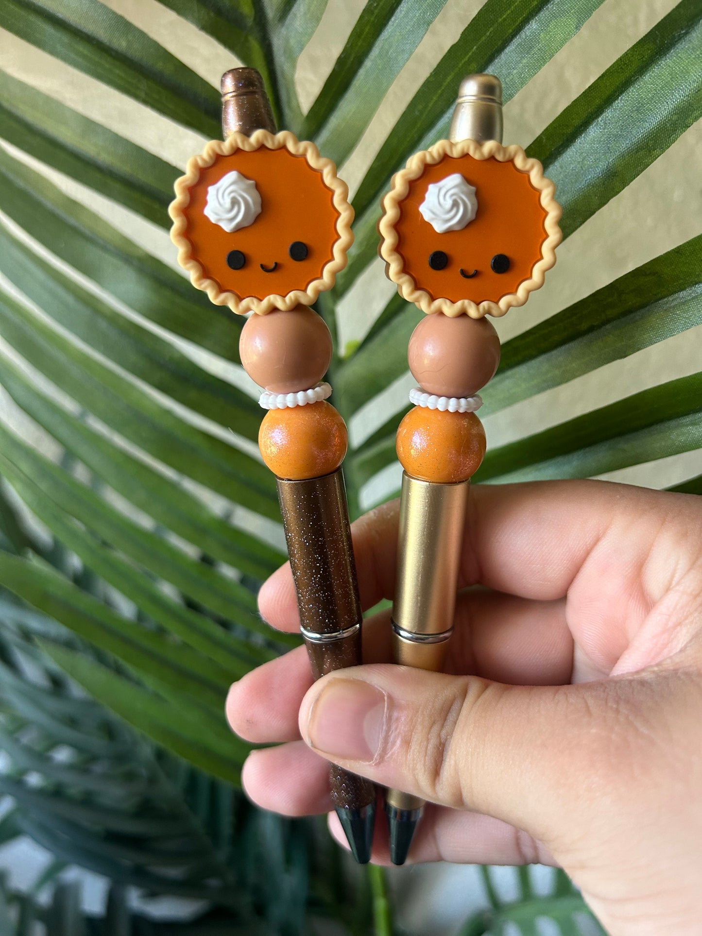 Pumpkin Pie Fall Themed Beaded Pens