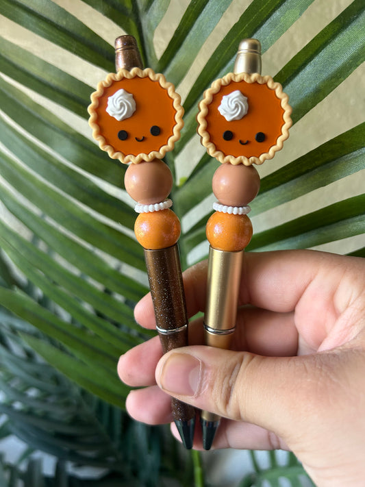 Pumpkin Pie Fall Themed Beaded Pens