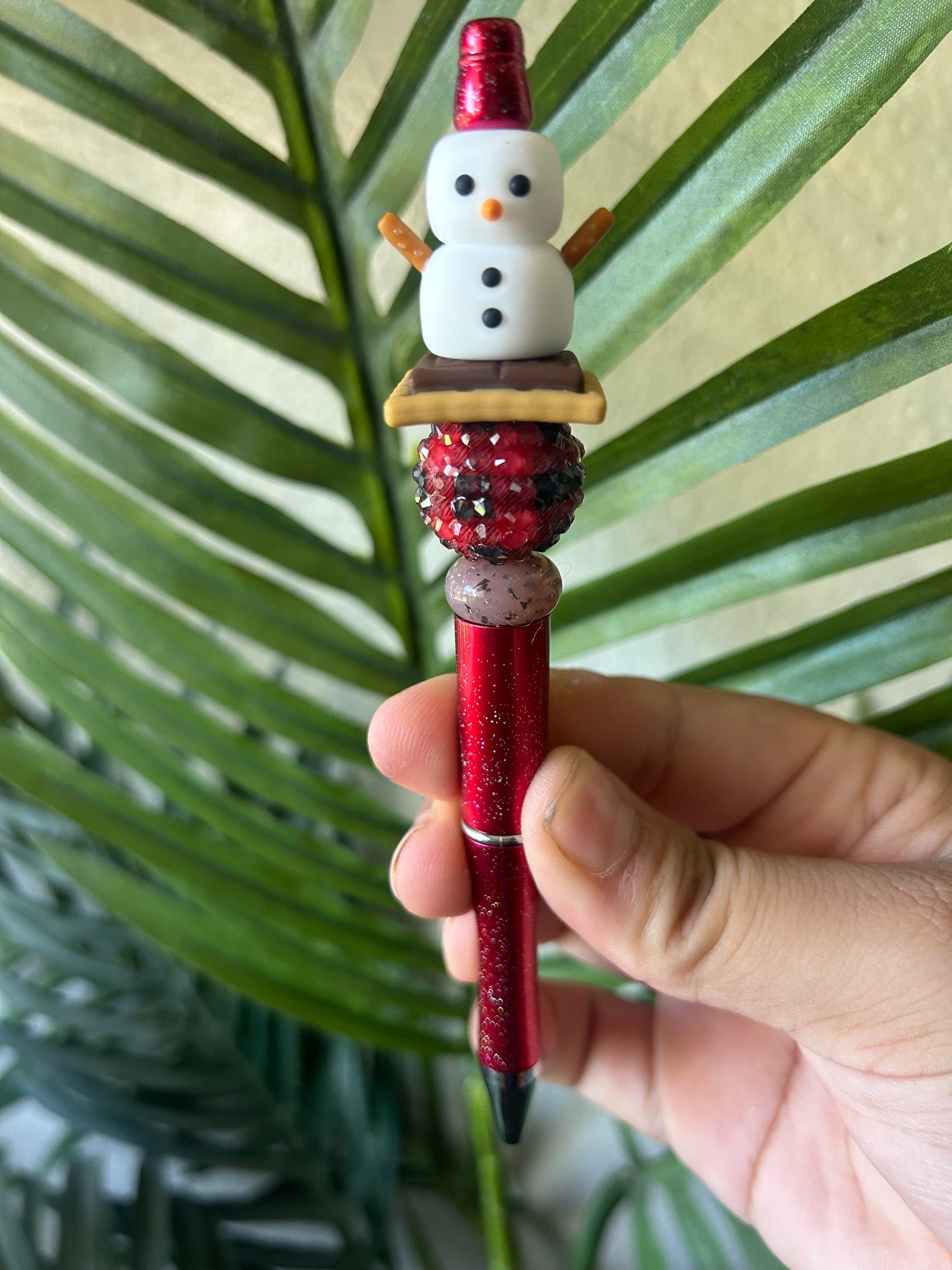 Snowman Smore Beaded Pens